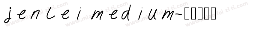 jenLei medium字体转换